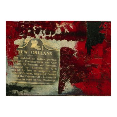 Vieux Carré Red 1 Print by LoveandBones