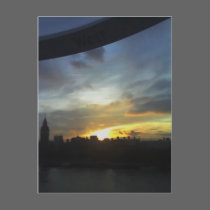 View Across London from London Eye, England 19 postcards