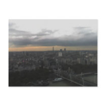 View Across London from London Eye, England 2 postcards
