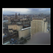 View Across London from London Eye, England 4 postcards