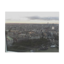 View Across London from London Eye, England 6 postcards