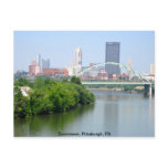 View from a bridge, Pittsburgh PA Postcards