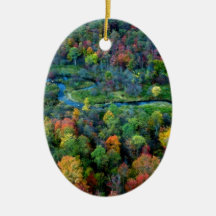 view from above christmas ornament