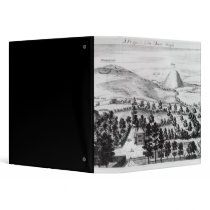 View from Avebury steeple of Silbury Hill Vinyl Binders