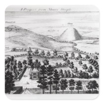 View from Avebury steeple of Silbury Hill Sticker