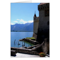 View from Chateau de Chillon cards