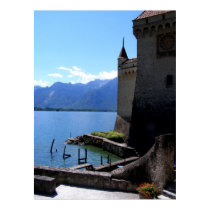 View from Chateau de Chillon posters