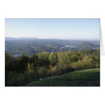 View from Chilhowee Mountain Greeting Card