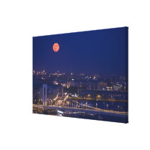 View from Fishermens Bastion next to Matyas Canvas Prints