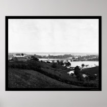 View from Georgetown Heights 1865 Posters
