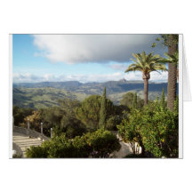 View from Hearst Castle Greeting Card