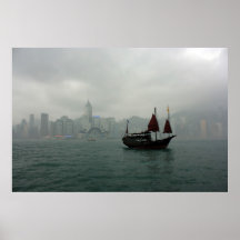 View from Kowloon towards Wan Chai, Hong Kong Print