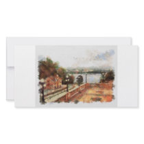 View from Laurier Hotel Overlooking the Locks Personalized Photo Card