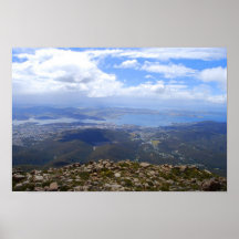 View from Mount Wellington, Tasmania, Print