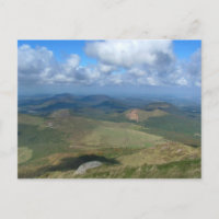 View from Puy de Dôme postcard