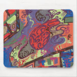 "View From Space Ship" Abstract Mousepad