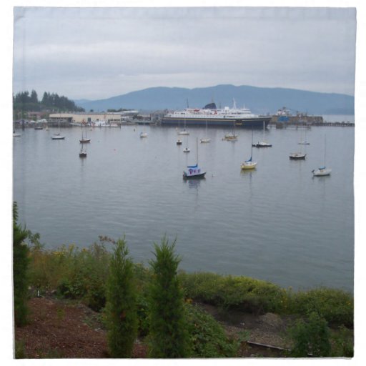 View From Taylor Street Dock Cloth Napkins