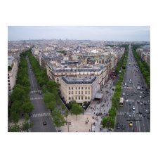 View from the Arc de Triumph print