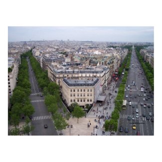 View from the Arc de Triumph print