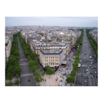 View from the Arc de Triumph posters