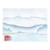 View From The Ferry Watercolor posters
