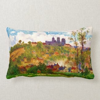 View From the Plain Throw Pillow throwpillow