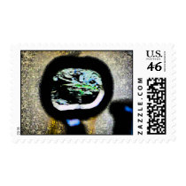View From The Saucer Postage Stamp