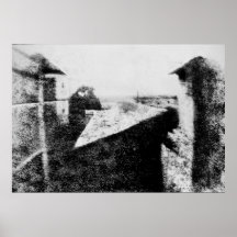 View from the Window at Le Gras 1826 Print