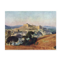 View From Villeneuve-Les-Avignon The Fort Saint-An Postcard