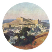 View From Villeneuve-Les-Avignon The Fort Saint-An Stickers