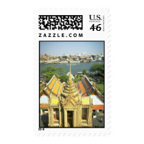 View from Wat Arun over Chao Phraya river, Bangkok Postage Stamp