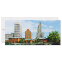 View from Waterplace Park, Providence, RI Custom Rack Card