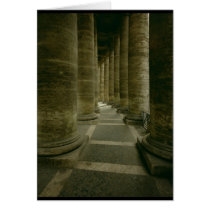 View inside the colonnade cards