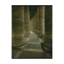 View inside the colonnade postcard