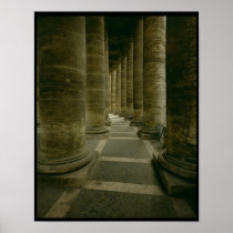 View inside the colonnade poster