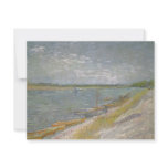 View of a River w Rowing Boats by Vincent van Gogh Custom Announcements