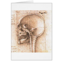 View of a Skull by Leonardo Da Vinci c. 1489 Greeting Card