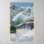 View of a US Forest Service Ski Shelter