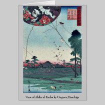 View of Akiba of Enshu by Utagawa,Hiroshige cards