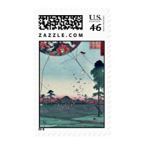 View of Akiba of Enshu by Utagawa,Hiroshige Postage Stamp
