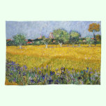 View of Arles with Irises Vincent van Gogh paint kitchen towels