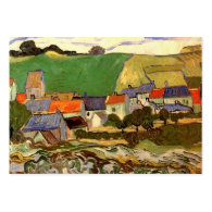 View of Auvers by Van Gogh Business Cards