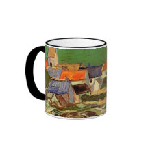 View of Auvers by Van Gogh Coffee Mugs