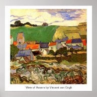 View of Auvers Vincent van Gogh Poster