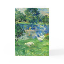 View of Bois de Boulogne by Berthe Morisot Cards