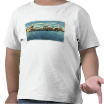 View of Boston Harbor and Boston Lighthouse Tshirt