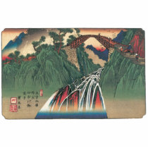 View of Bridge Over Ina River, Nojiri by Hiroshige Photo Cutout