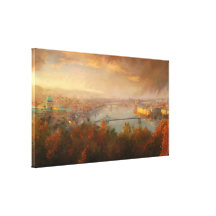 View of Budapest Gallery Wrap Canvas