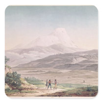View of Cajambe Square Sticker