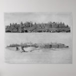 View of Carcassonne from the west side Poster